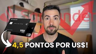 4,5 PTS POR DÓLAR no Unlimited SEM BATEU GANHOU? Conheça o Santander Rewards