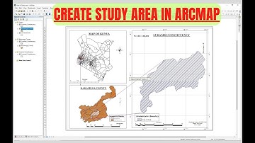 Study Area Mapping in ArcGIS | Map Layout in ArcGIS