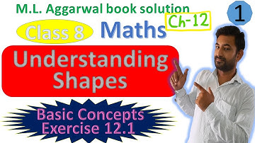 Understanding Shapes Class 8| Chapter 12| Exercise 12.1| ML Aggarwal book