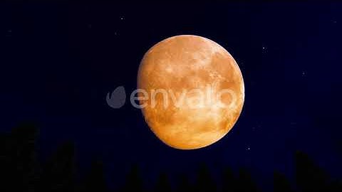 Full Red Moon 4k | Motion Graphics - Envato elements