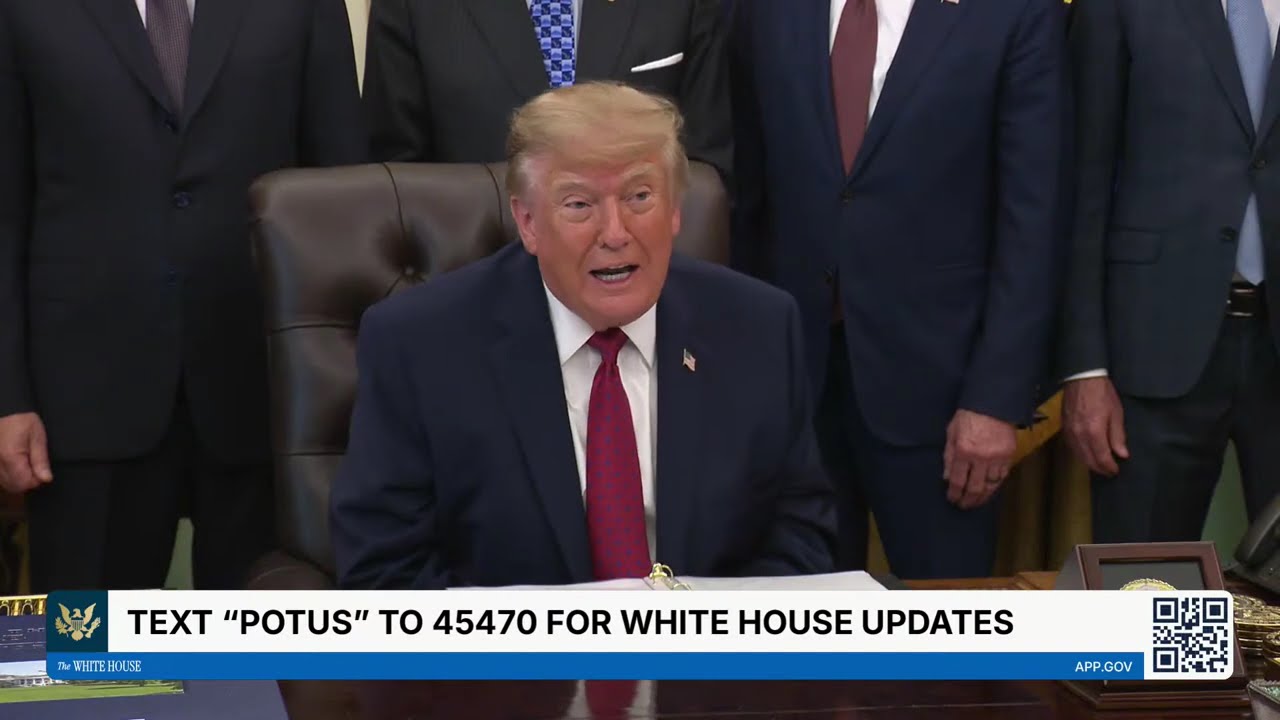 President Trump Makes an Announcement with the Secretary of Commerce