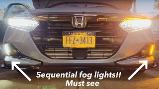 20212023 honda accord sequential fog lights install