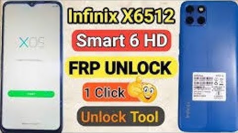 INFINIX SMART 6 HD X6512 FRP GOOGLE ACCOUNT BYPASS WITH UNLOCKTOOL