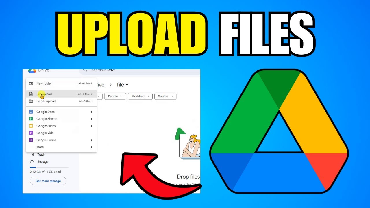How To Upload Files To Google Drive (Step By Step Guide) - YouTube