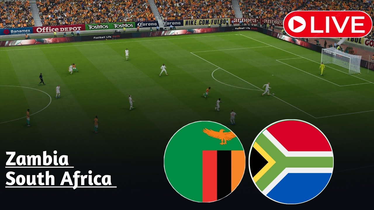 LIVE: South Africa vs Zambia | International Friendly Football Match 2025 | Watch efootball Gameplay