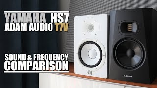 Adam Audio T7V vs Yamaha HS7  ||  Sound & Frequency Response Comparison