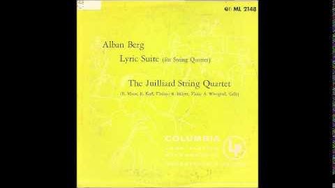 Berg Lyric Suite (Juilliard Quartet, 1950)