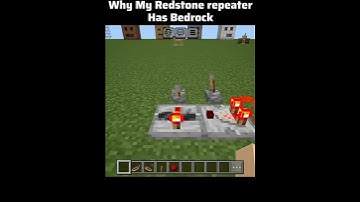 Minecraft Redstone repeater Has Bedrock 😶🔥💯 #minecraft #shorts #gta5_fivem_tricks