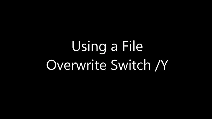 Creating a Batch File to send files from a Local Drive to a Network Drive