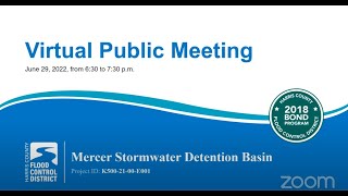 Mercer Stormwater Detention Basin (F-20) - CEM - June 29, 2022