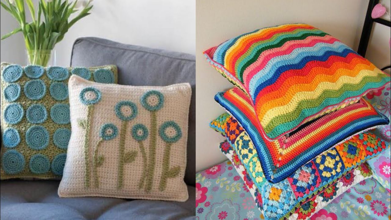 MIND BLOWING PROFITABLE ATTRACTIVE CROCHET CUSHION COVERS IDEAS FREE PATTERNS PILLOWS CASE