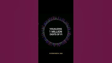 creative coding | visualizing 1 million digits of pi. #generativeart #mathart #datavisualization