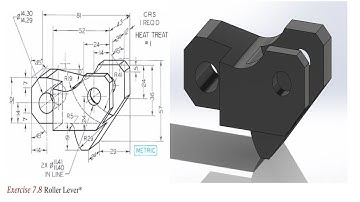solidworks tutorial roller lever part 88