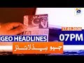 Geo Headlines 07 PM | 17th January 2020