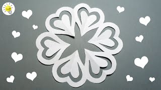 Folding paper snowflakes | paper snowflakes craft | gift and decoration for Christmas