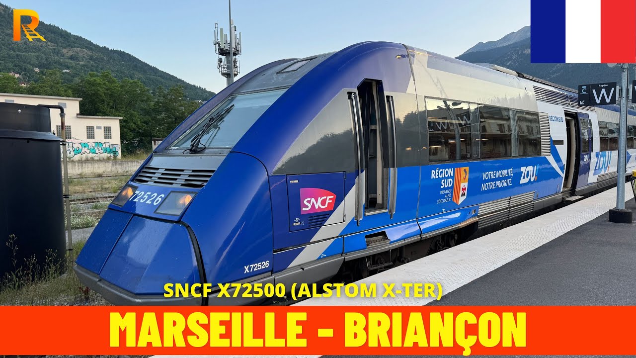 Cab Ride Marseille → Briançon (France, June 2025) train driver's view 4K