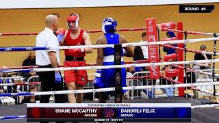Shane Mccarthy vs Dandrej Felix - 2025 Boxing Canada Nationals - Session 4