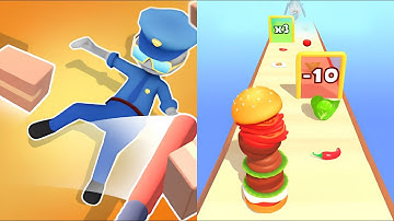 Crazy Break Destructive vs Burger Cannon: Cooking Run– All Levels Gameplay New Update! (ios Android)