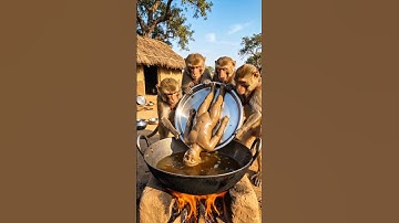 Who Wanna Kawaab || #shorts #trending #aishorts || Monkey || #SpaceVerse11•