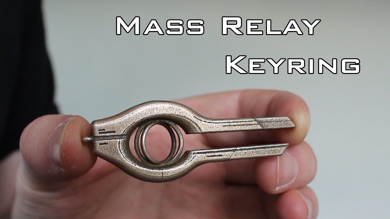 3D Printed Mass Relay Keyring - YouTube