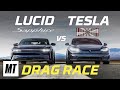 Fastest cars we ever tested  insane lucid air sapphire vs tesla plaid 12 mile drag race  2200 hp