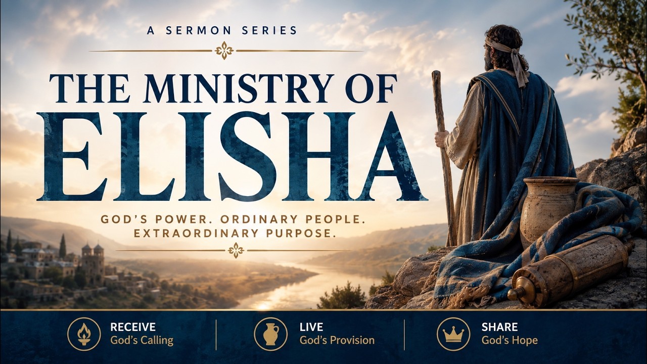 Sermon title slide with the words "As It Is in Heaven" above the title of the sermon and "Matthew 14:22-33" below.
