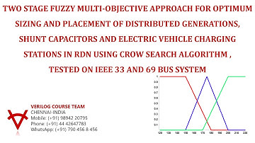 TWO STAGE FUZZY MULTI-OBJECTIVE APPROACH FOR OPTIMUM SIZING AND PLACEMENT OF DG,CAPACITORS AND EVCS