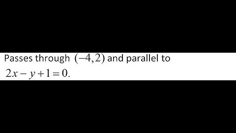 Write the Equation of a Parallel Line Through a Point | Algebra Tutorial 34
