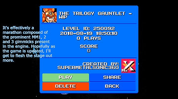 Mega Man Maker #8 - My Level (WIP)