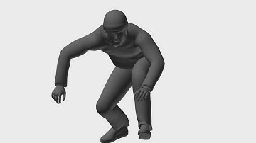 Game Animation - Locomotion Human Crouch Walk Foward Start (3ds Max and Maya)