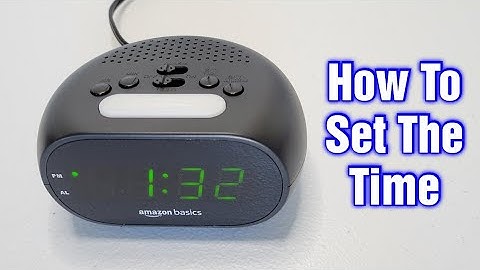 Amazon Basics Small Digital Oval Alarm Clock – How To Set The Time