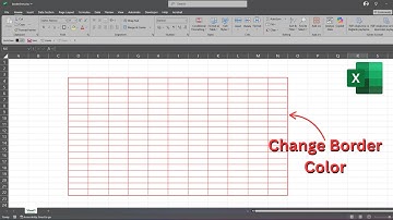 How to change table border color in Excel