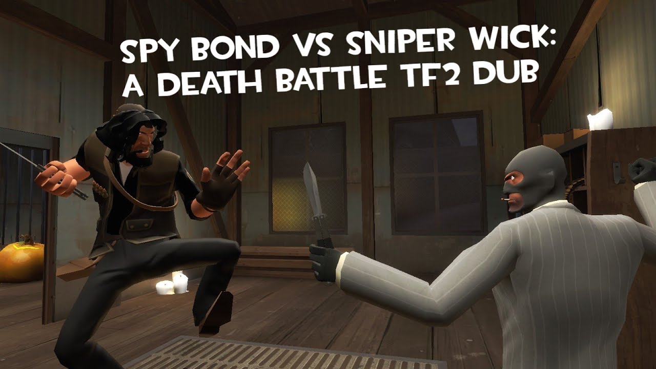 Spy Bond VS Sniper Wick: A Death Battle TF2 Dub