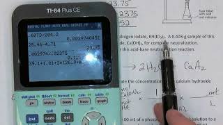 Chem 40S   Acid Base Titration Word Problems