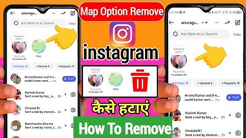How To Remove Map Option in Instagram | Instagram Se Map Ka Option Kaise Hataye |Instagram Map Off