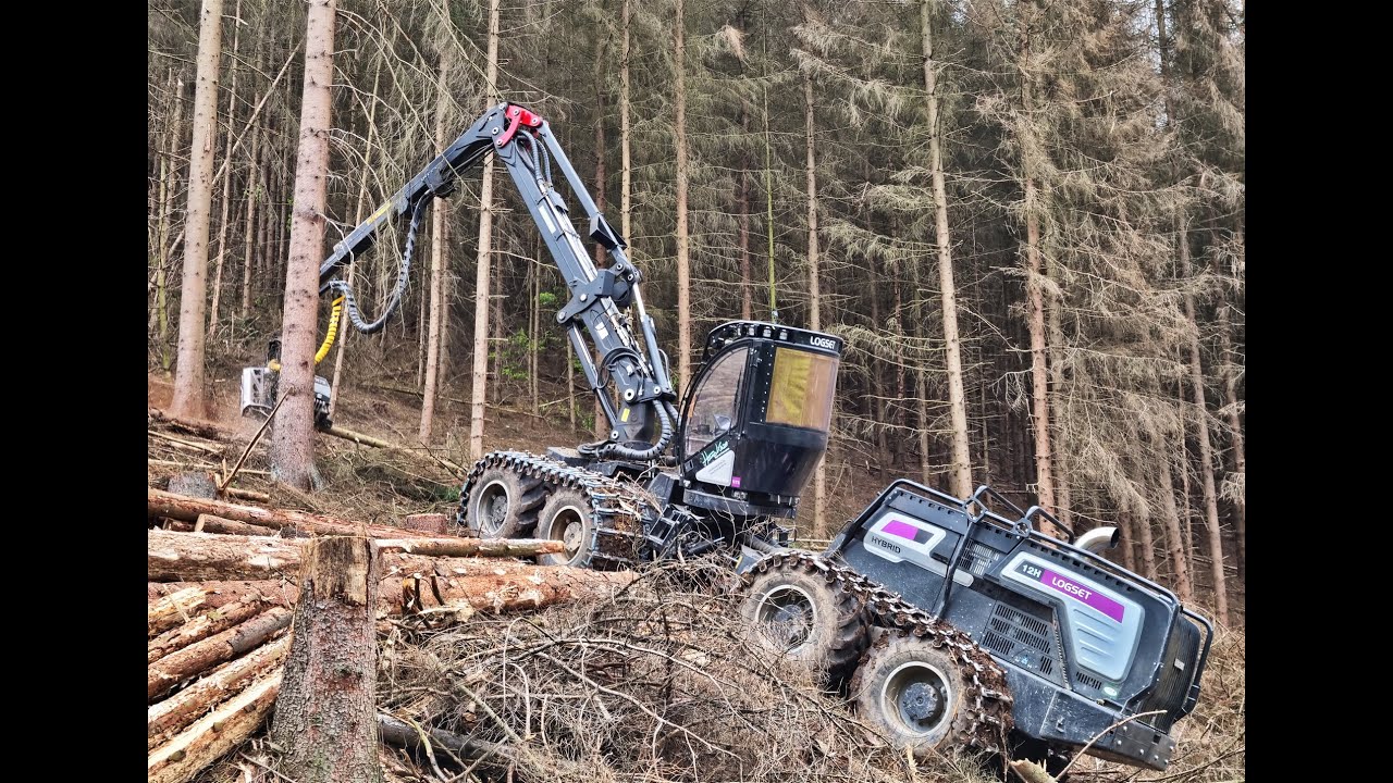 🌲*Biggest Logset* • Logset 12H GTE Hybrid • 510PS • Harvester in Action • Forstbetrieb Kinze🌲