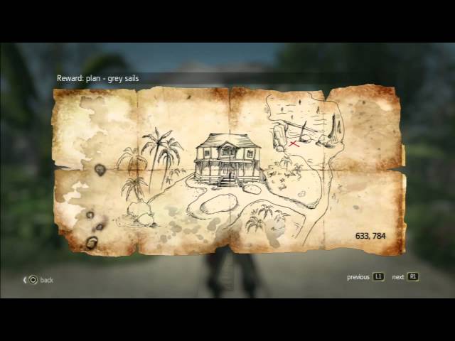 Assassins Creed 4 Black Flag - Mapa do Tesouro/Treasure Map (333,650) 