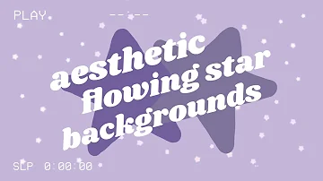 aesthetic flowing star background overlays