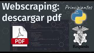 Python Webscraping: Descargar archivos PDF usando request