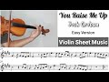 Free sheet you raise me up  josh groban violin sheet music