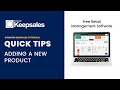 Sumundi keepsales tutorials  p1 how to add a new product to track