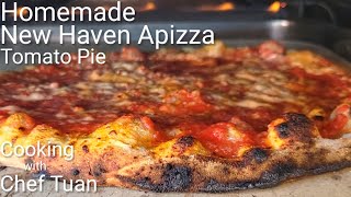 New Haven Apizza | Ooni Koda 16 | Tomato Pie | Homemade | Autolyse Dough Method | High Hydration %