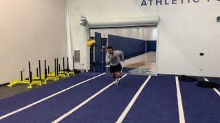 MB Split Stance Lateral Throw to Sprint