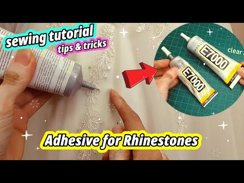 🧵 How to Apply Glue for Rhinestones on a Fabric × Clear Adhesive for Rhinestones × Sewing Tutorial