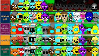 True Sprunki All Phases 1-5 In One - All Characters Together in Incredibox Sprunki
