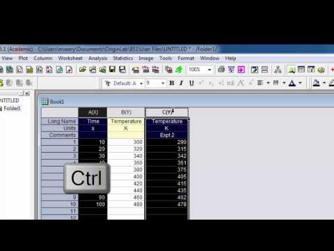 Straight line plots in Origin