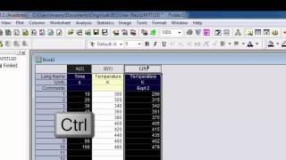 Straight line plots in Origin
