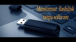 Cara format flashdisk tanpa software - Durasi: 1.23. 