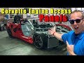 2020 Corvette Cutaway car full review. Engine and transmission cutaways.    c8 corvette