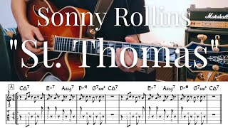 Sonny Rollins St. Thomas テーマ Tab譜 Jazz Guitar